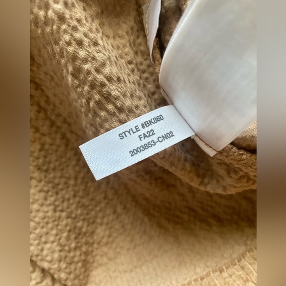 J CREW Woman’s Zip Front Cinched Long Sleeve Dress In Corduroy, Size 6 - Picture 6 of 12